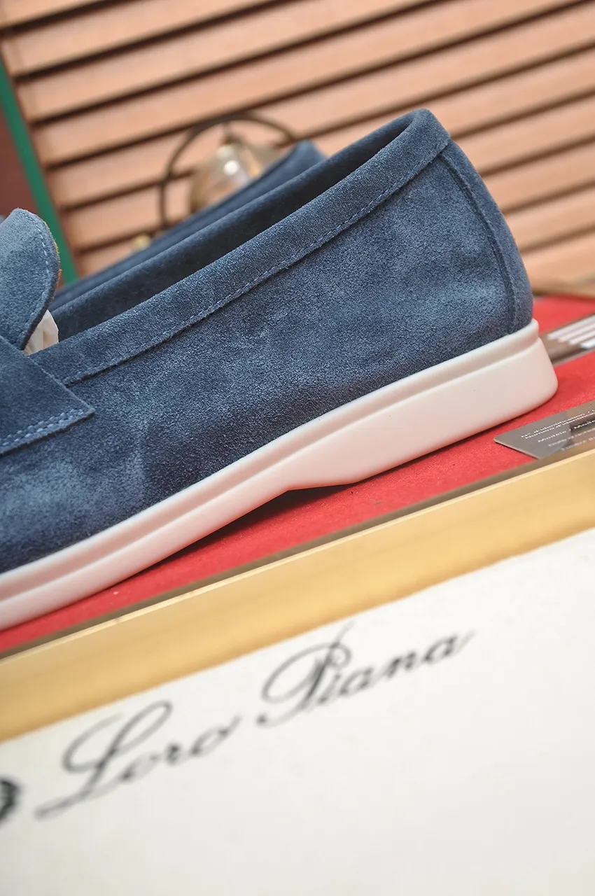 Men's shoes 💰400💶[𝐥𝐨𝐫𝐨 𝐏𝐢𝐚𝐧𝐚] [Couple model] High-end quality, affordable price, LP classic loafers, Italian treasure brand, the only brand that can match Hermès! Only after wearing it do we know that we can’t live up to our feet. Women’s code: 35-40 (customized sizes 34, 41, 42 are non-returnable) Men’s code: 38-44 (customized 45, 46, 47, 48 are non-refundable) Fabric: Customized imported cashmere Lining: Customized imported fetal cowhide Foot: Imported benzene-dyed calfskin Outsole: Exclusive original glass rubber outsole